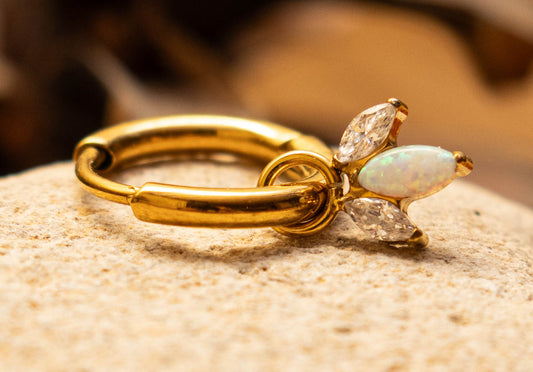 Créole d’oreille en titane ASTM F136 hypoallergénique - ISOLA