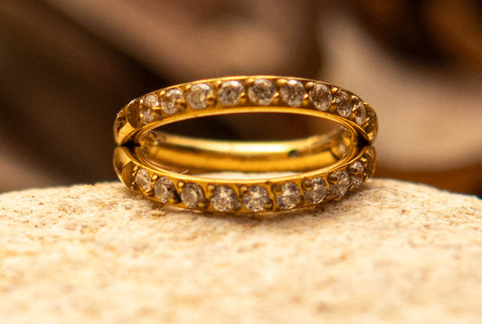 Piercing de nez en titane ASTM F136 hypoallergénique - ANNA DUO