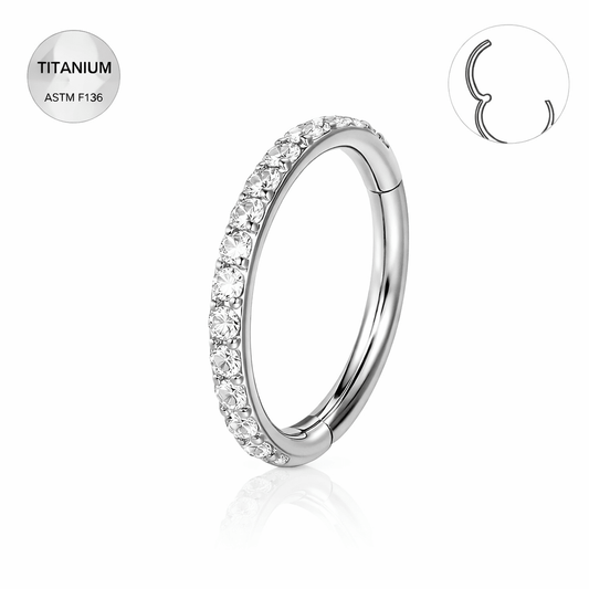 Anneau segment en titane ASTM F136 (piercing minimaliste) - CIRYA - Much Elegance