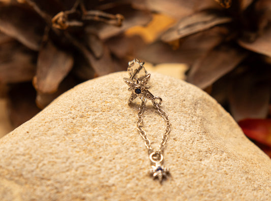 Boucle d'oreille SAPHIRA CÉLESTE - Much Elegance