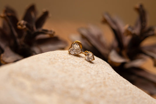 AMORIA – Piercing d’oreille en titane ASTM F136 hypoallergénique - Much Elegance