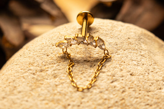 SERENA – Piercing Chaîne en Titane ASTM F - 136 - Much Elegance