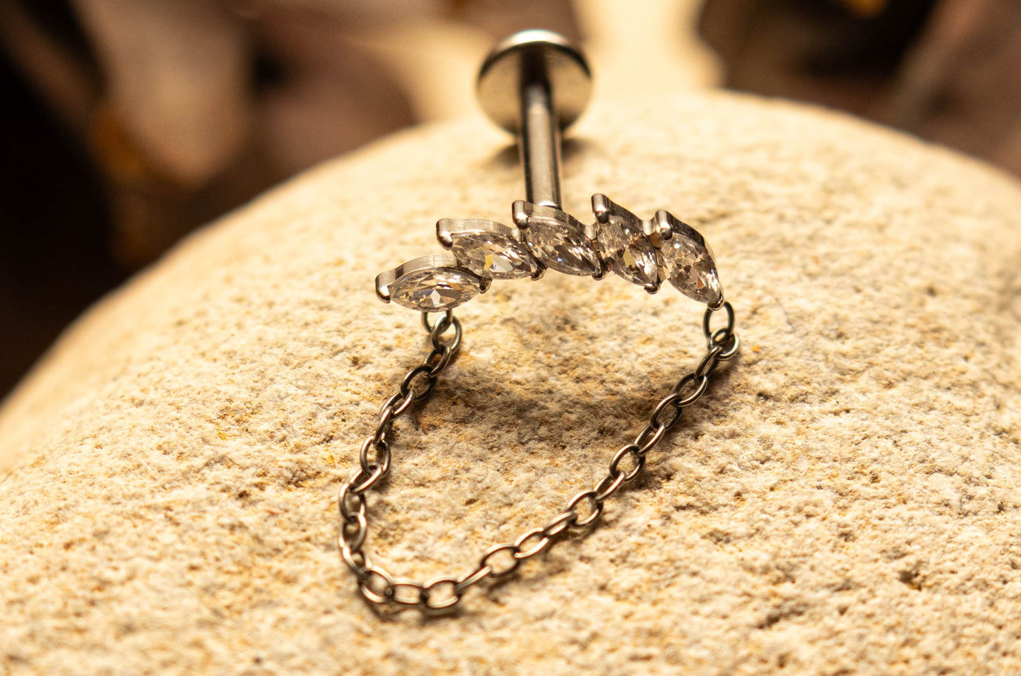 SERENA – Piercing Chaîne en Titane ASTM F - 136 - Much Elegance