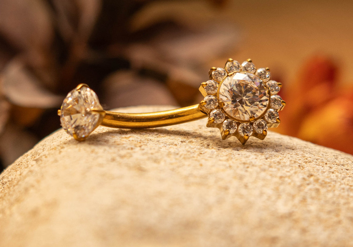 Piercings de nombril en titane ASTM F136