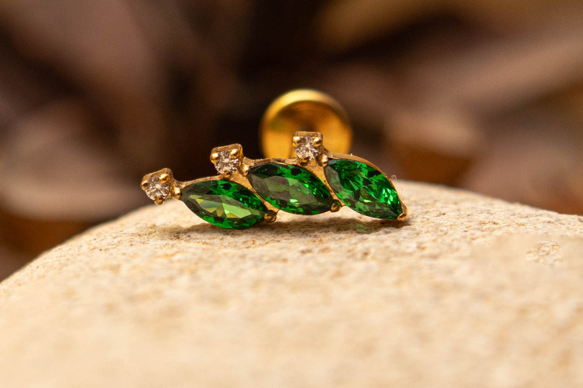 Piercings d’oreille en titane ASTM F136 & argent sterling 925