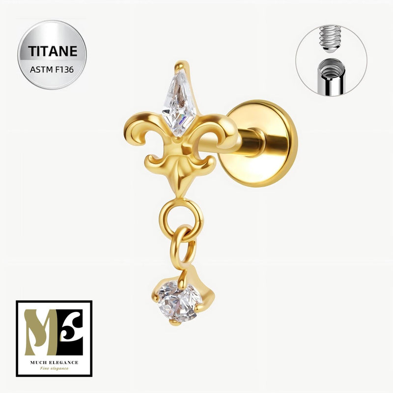 Piercing ALTHEA illustrant la collection conch Much Elegance