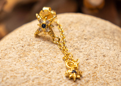 Boucle d'oreille SAPHIRA CÉLESTE - Much Elegance