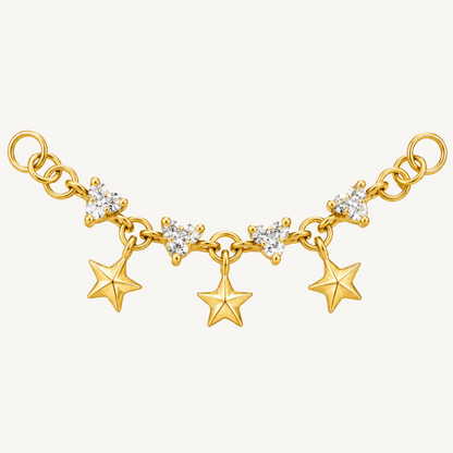 Charms chaîne céleste en argent sterling 925 - GALAXIE D’OR - Much Elegance