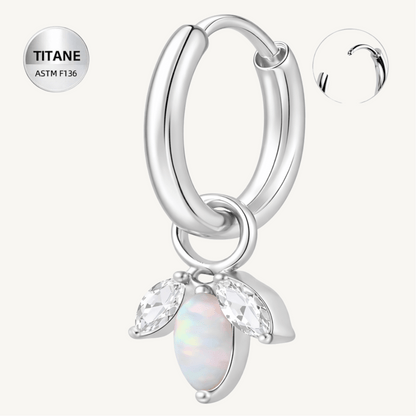 Créole d’oreille en titane ASTM F136 hypoallergénique - ISOLA - Much Elegance