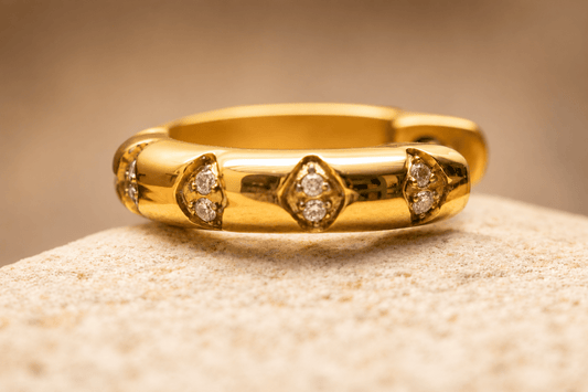 Créole d’oreille en titane ASTM F136 hypoallergénique - VELIA - Much Elegance