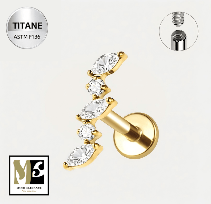 Piercing ELEVIA illustrant la collection hélix Much Elegance