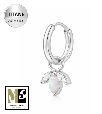 ISOLA – Créole d’oreille en titane ASTM F136 hypoallergénique - Much Elegance