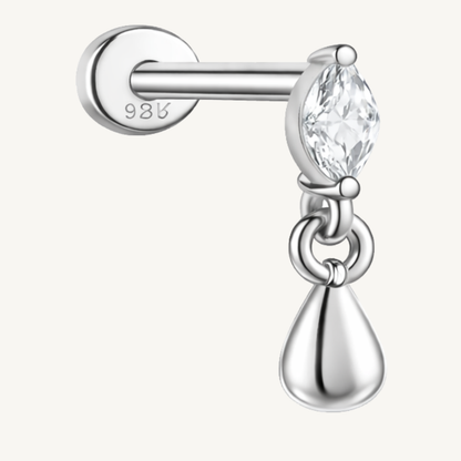 Piercing d'oreille en argent sterling 925 - LARME D’OR