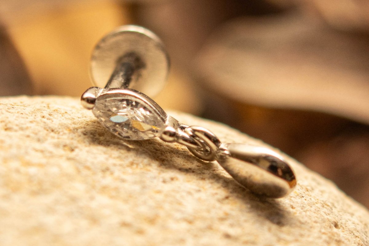 LARME D’OR – Piercing d'oreille en argent sterling 925 - Much Elegance