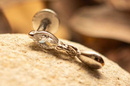 LARME D’OR – Piercing d'oreille en argent sterling 925 - Much Elegance