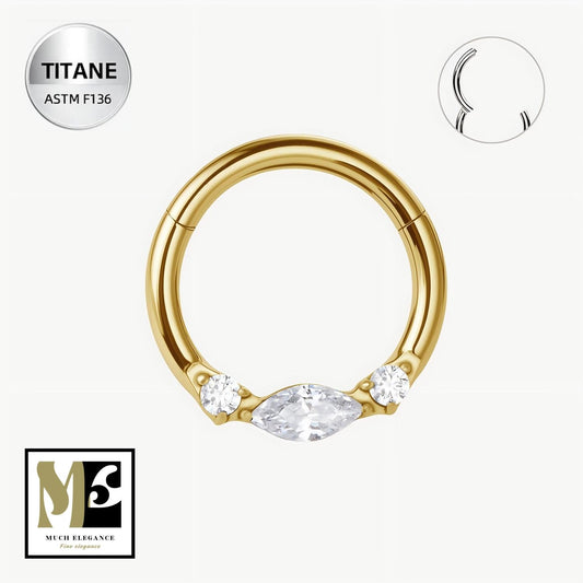 LYORAH DAITH – Piercing daith en titane ASTM F - 136 | Septum & Daith - Much Elegance