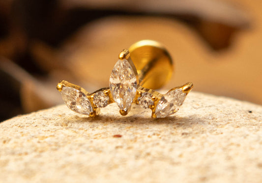 LYRA – Piercing Élancé en Titane ASTM F - 136 - Much Elegance