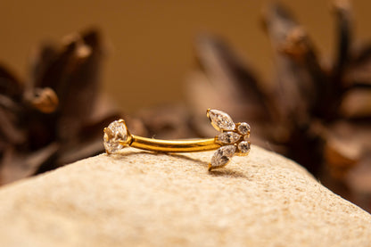 MARINA – Piercing de Nombril Papillon en Titane ASTM F - 136 - Much Elegance