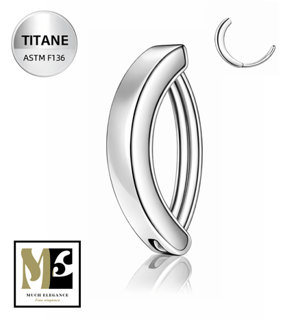 NINA – Piercing nombril en titane ASTM F136 hypoallergénique - Much Elegance