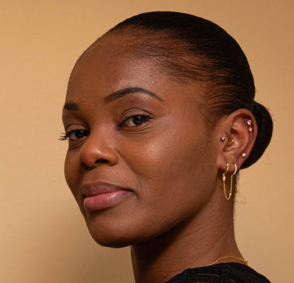 AMORIA – Piercing d’oreille en titane ASTM F136 hypoallergénique - Much Elegance