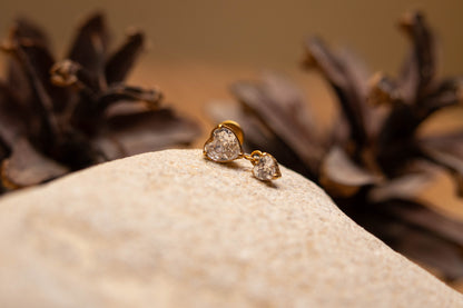 AMORIA – Piercing d’oreille en titane ASTM F136 hypoallergénique - Much Elegance