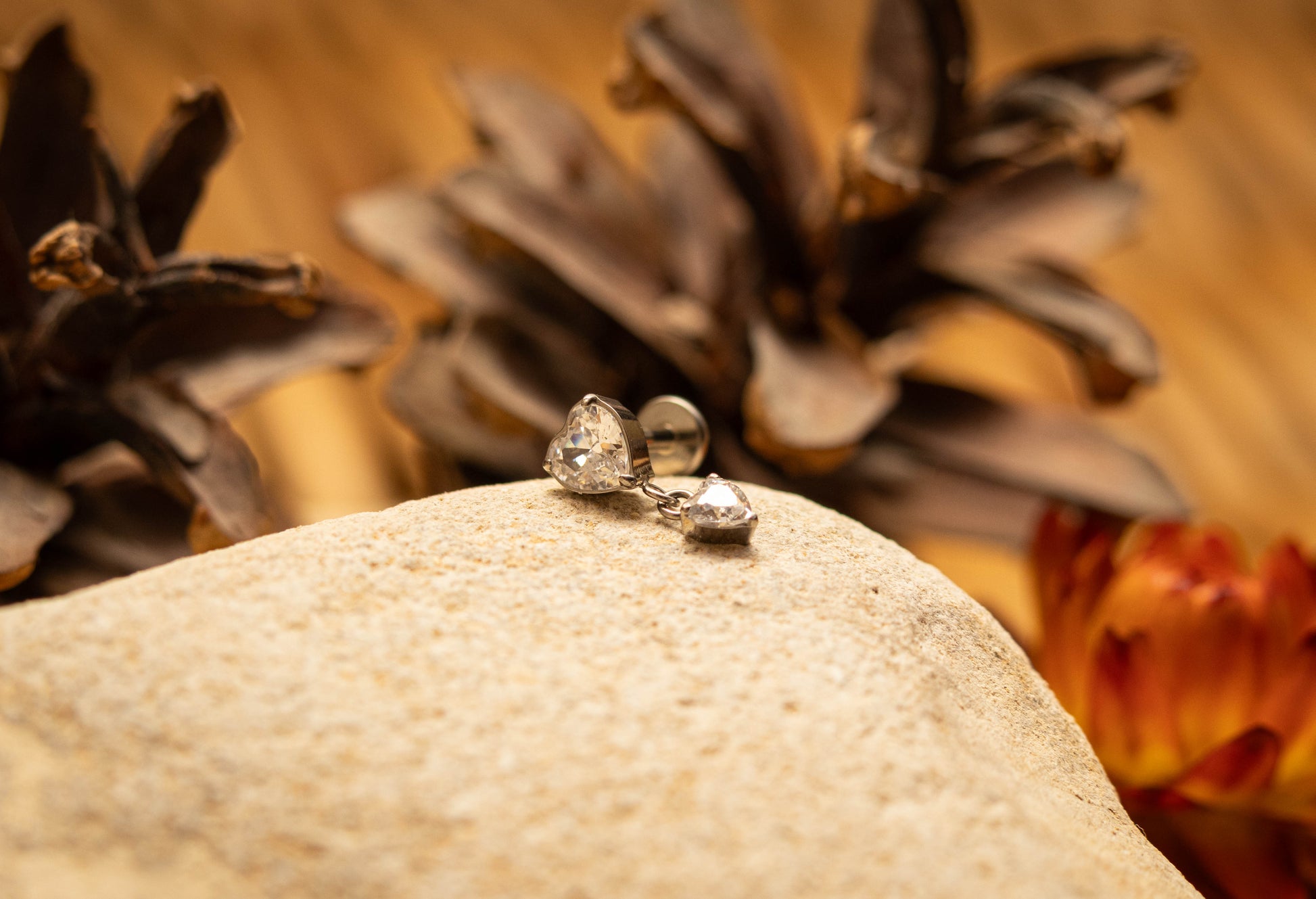 AMORIA – Piercing d’oreille en titane ASTM F136 hypoallergénique - Much Elegance