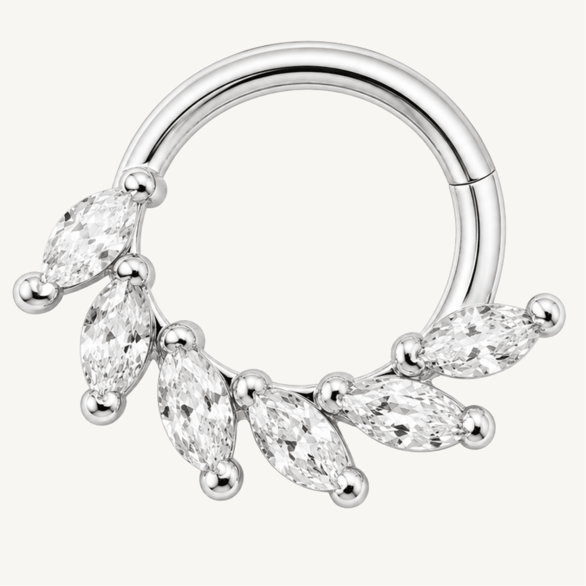 Piercing daith botanique en argent sterling 925 - LOWEN DAITH - Much Elegance