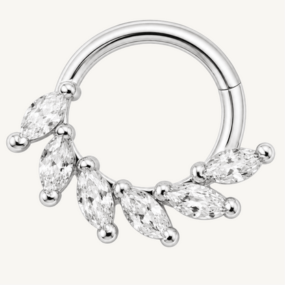 Piercing daith botanique en argent sterling 925 - LOWEN DAITH - Much Elegance