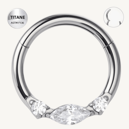 Piercing daith en titane ASTM F136 hypoallergénique - LYORAH DAITH