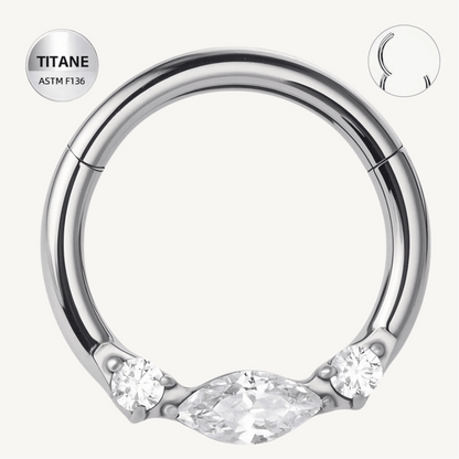 Piercing daith en titane ASTM F136 hypoallergénique - LYORAH DAITH - Much Elegance