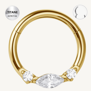 Piercing daith en titane ASTM F136 hypoallergénique - LYORAH DAITH - Much Elegance