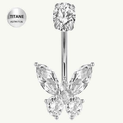Piercing de nombril en titane ASTM F136 hypoallergénique - MARINA - Much Elegance