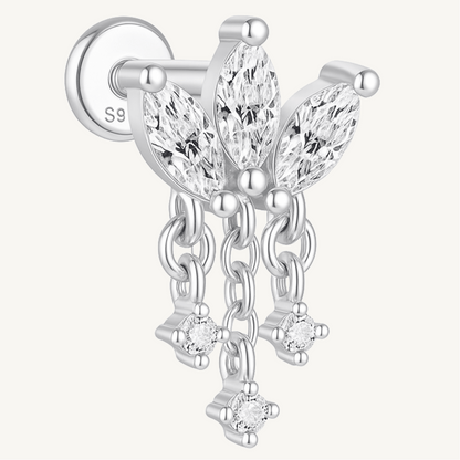 Piercing d’oreille en argent sterling 925 - IVY DROP - Much Elegance