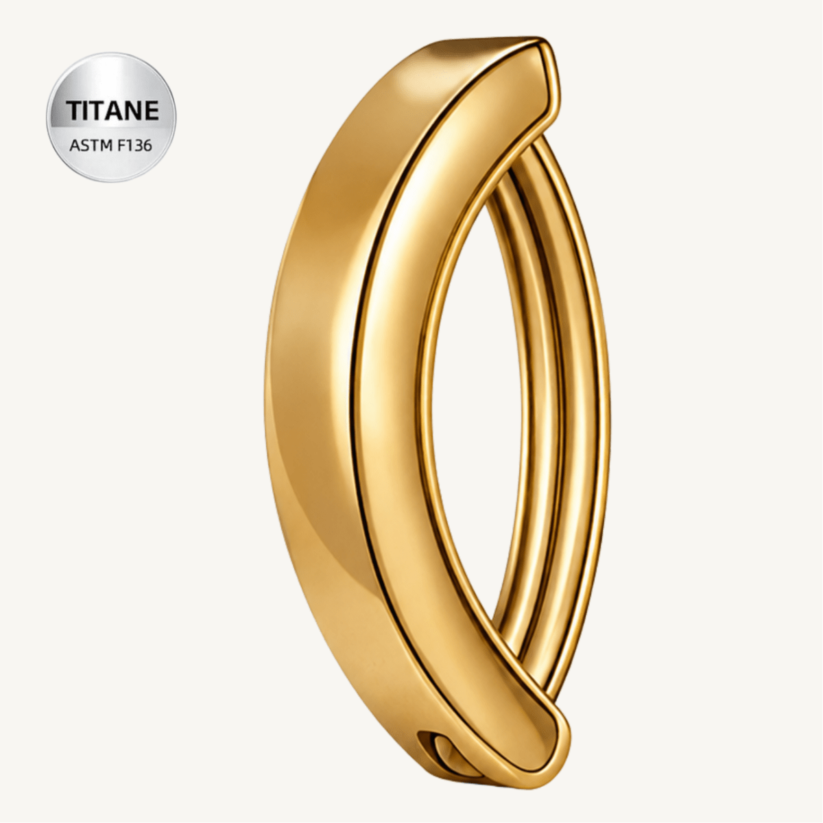 Piercing nombril en titane ASTM F136 hypoallergénique - NINA - Much Elegance