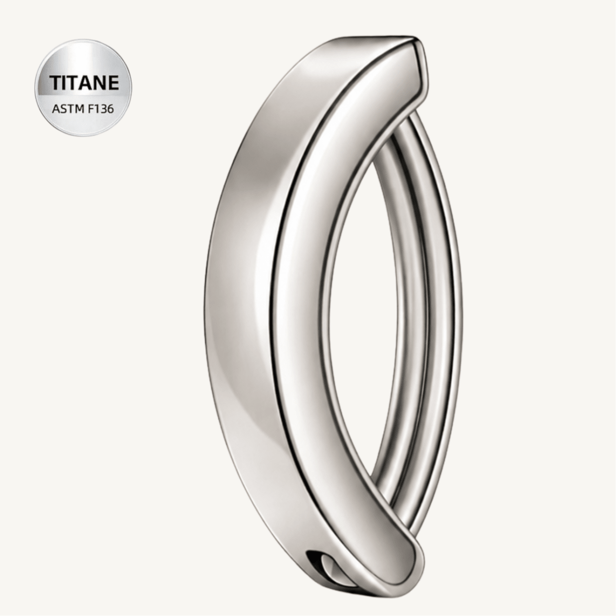 Piercing nombril en titane ASTM F136 hypoallergénique - NINA - Much Elegance