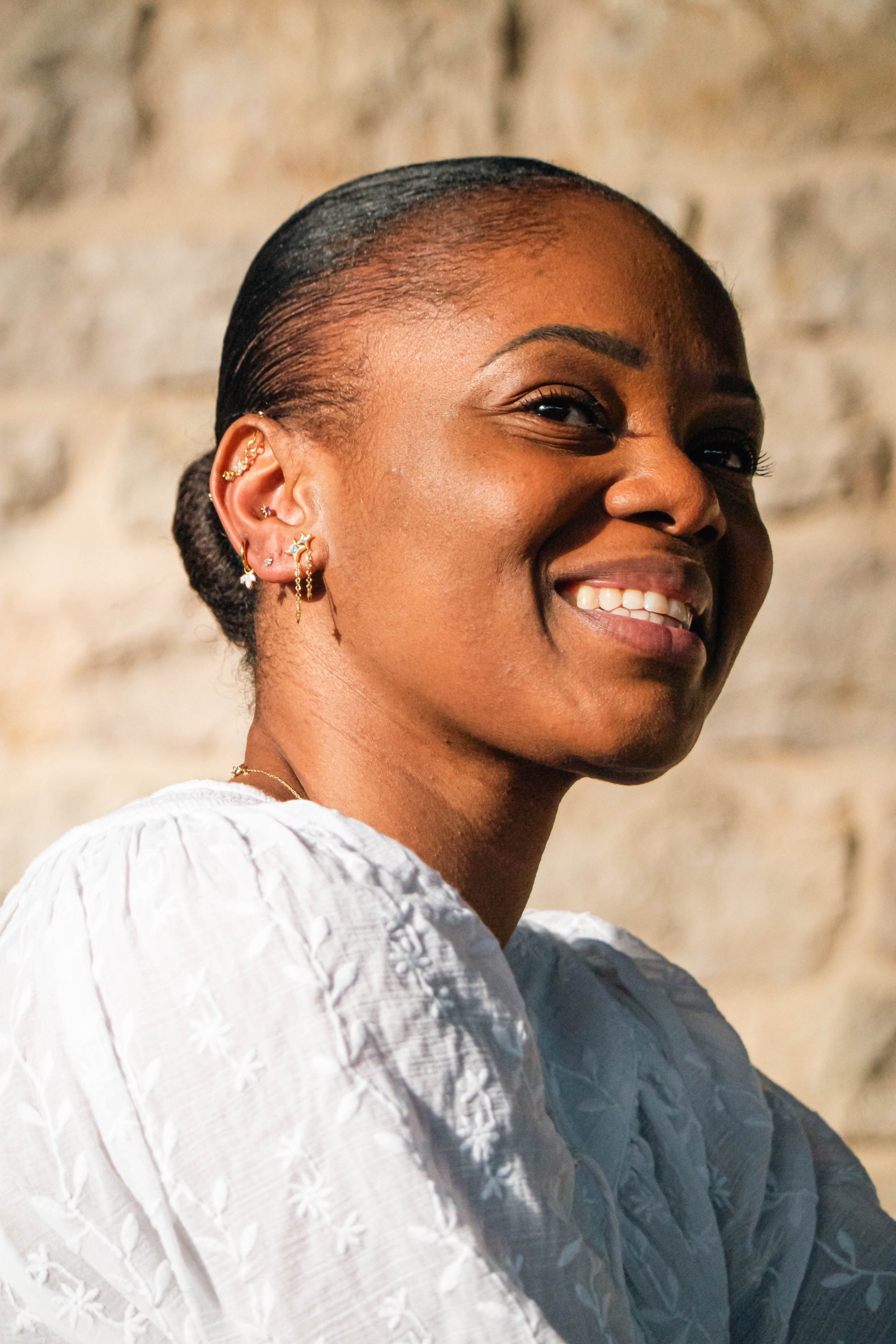 STELIA – Piercing Étoile Cristal en Titane ASTM F - 136 - Much Elegance